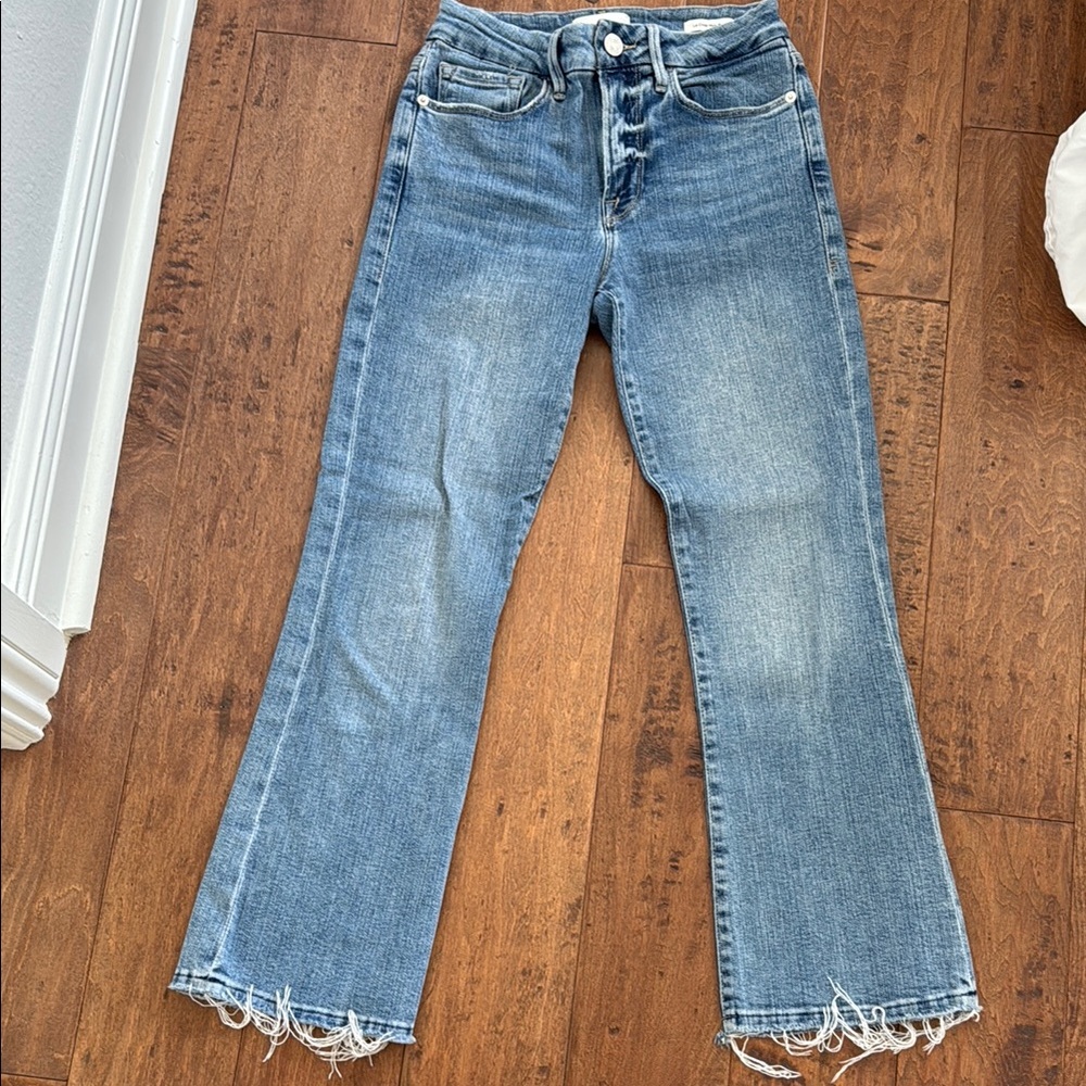 Frame Denim Light Blue Flare Jeans